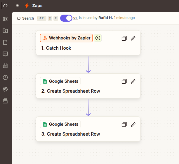 Zap enabled and running